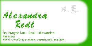 alexandra redl business card